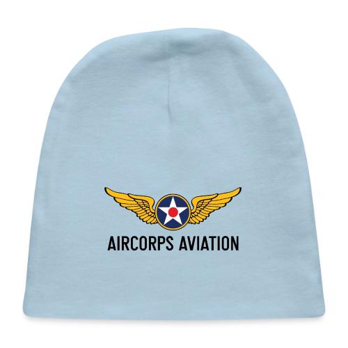 AirCorps Logo Black Letters - Baby Cap