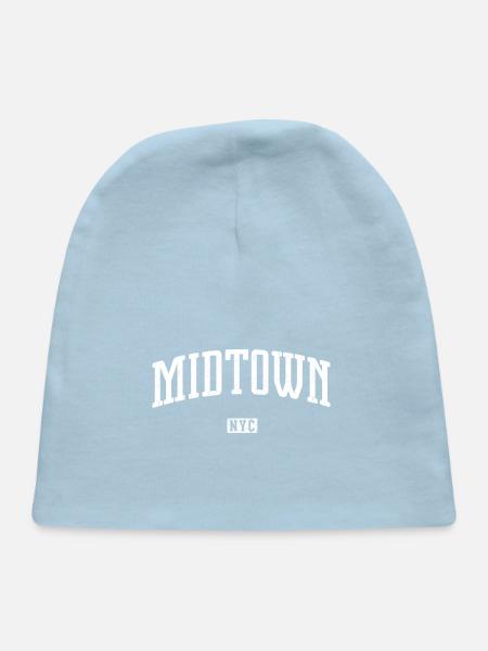 Midtown New York City Vintage - Baby Cap - light blue