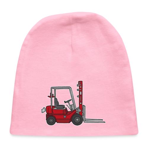 Red Fork-lift truck, stacker truck - Baby Cap