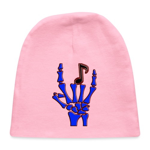 Rock on hand sign the devil's horns - Baby Cap