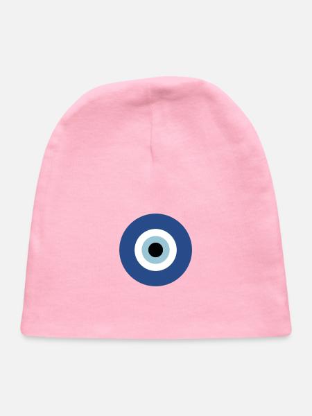evil eye - Baby Cap - light pink - Front