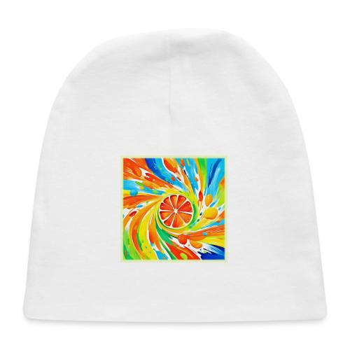 Citrus swirling Splash Design - Baby Cap