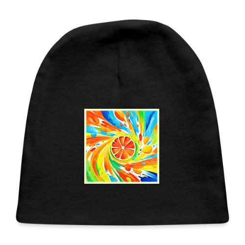Citrus swirling Splash Design - Baby Cap