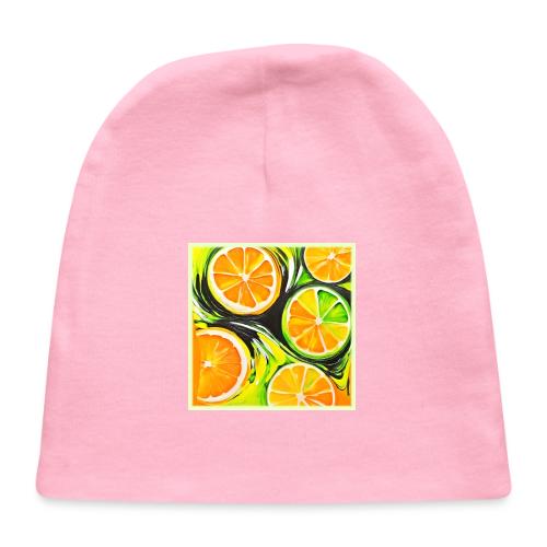 Vibrant Citrus Painting - Baby Cap