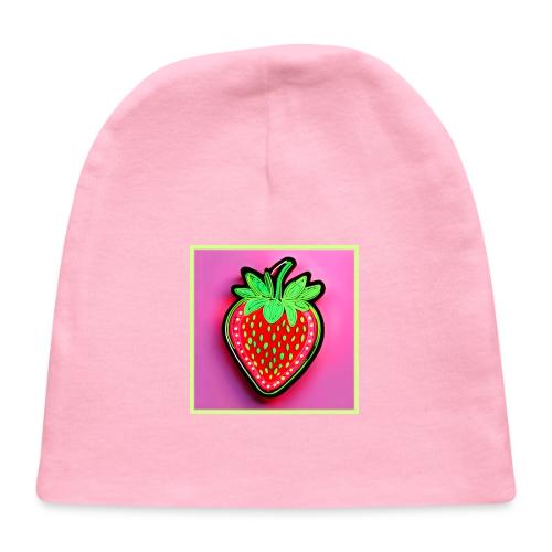 Vibrant Strawberry Neon Sign - Baby Cap