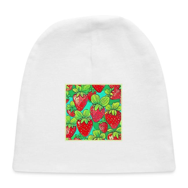 Strawberry Pop Art Pattern