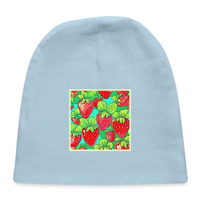 Strawberry Pop Art Pattern