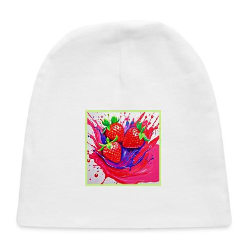 Vibrant Strawberry Splash - Baby Cap