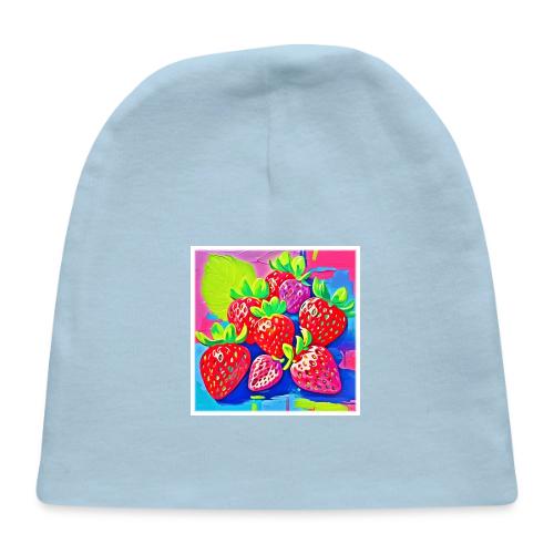 Pop Art Strawberries - Baby Cap