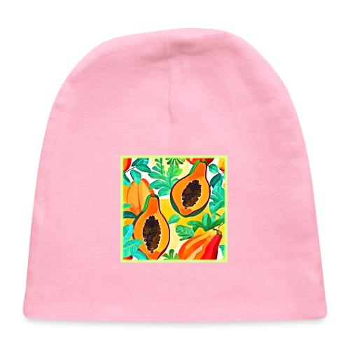 Tropical Papaya Pop Art - Baby Cap