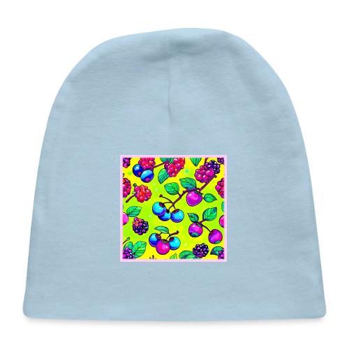 Bright Berry Fruit Pattern - Baby Cap