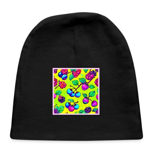 Bright Berry Fruit Pattern - Baby Cap