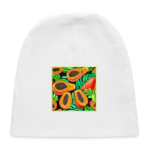 Papaya and Leaves Fresh Pattern - Baby Cap