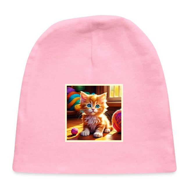 Cute Orange Kitten Art