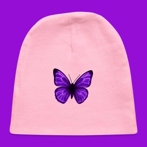 Neon Purple Butterfly - Baby Cap