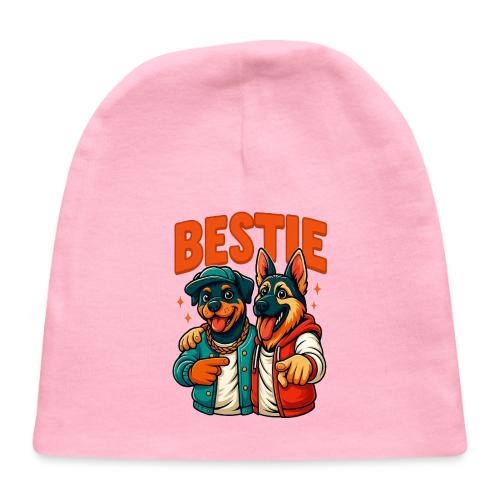 Hip Hop Dog Besties Shirt for Friends & Pet Lovers - Baby Cap