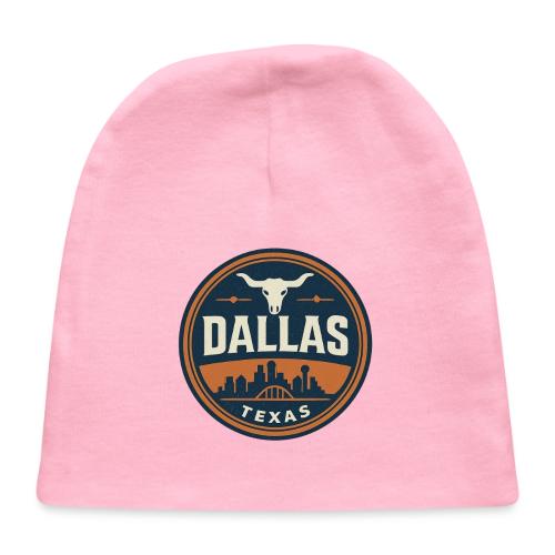 Vintage Dallas Texas Western Skyline Retro Cowboy - Baby Cap