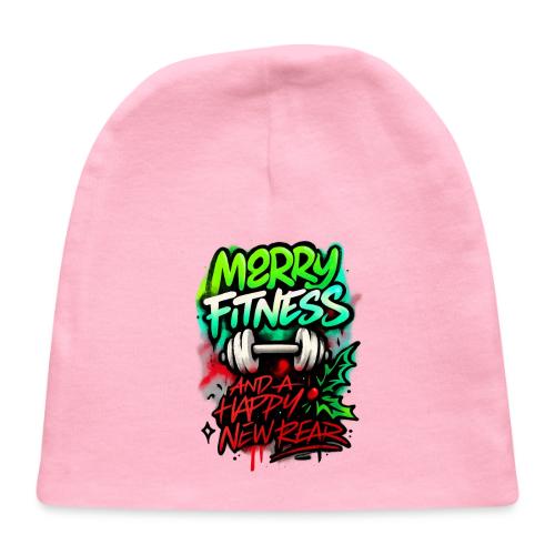 Merry Fitness Christmas Gym Humor - Baby Cap
