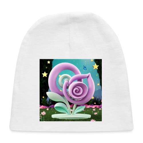 Lila Bloom | Double Floral Eco-Inspired Art - Baby Cap