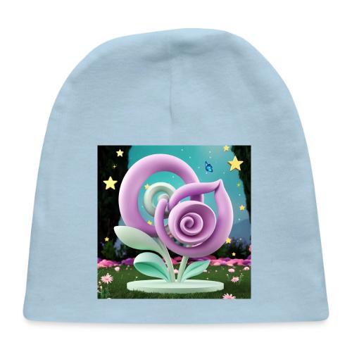 Lila Bloom | Double Floral Eco-Inspired Art - Baby Cap