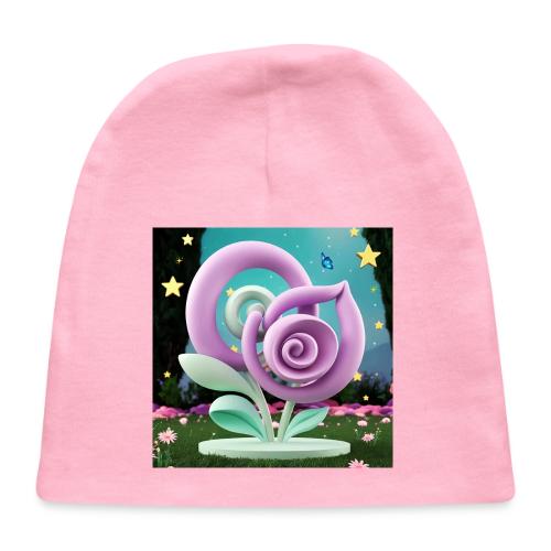 Lila Bloom | Double Floral Eco-Inspired Art - Baby Cap