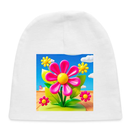 Pink Floral Peace | Sky & Nature Design - Baby Cap