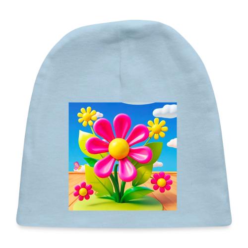 Pink Floral Peace | Sky & Nature Design - Baby Cap