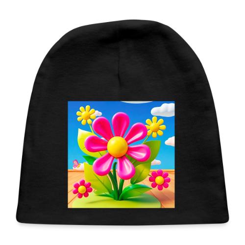 Pink Floral Peace | Sky & Nature Design - Baby Cap