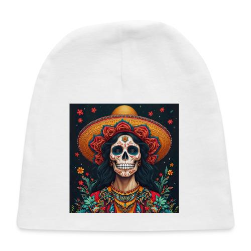 Charra Skull Art | Traditional Mexican Design - Baby Cap