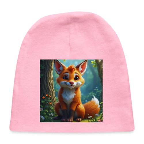 Magical fantasy fox in enchanted forest scene - Baby Cap