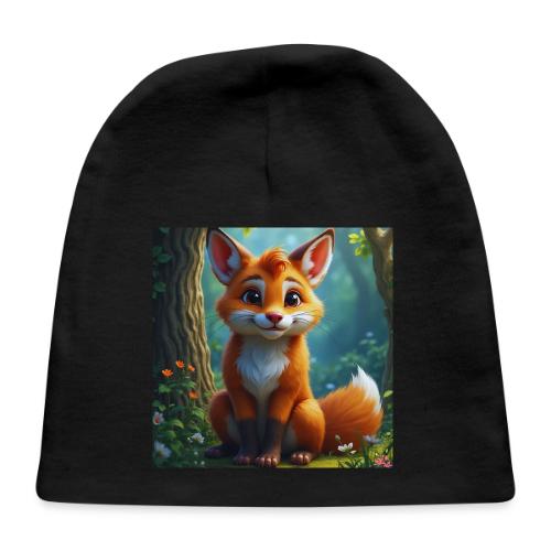 Magical fantasy fox in enchanted forest scene - Baby Cap
