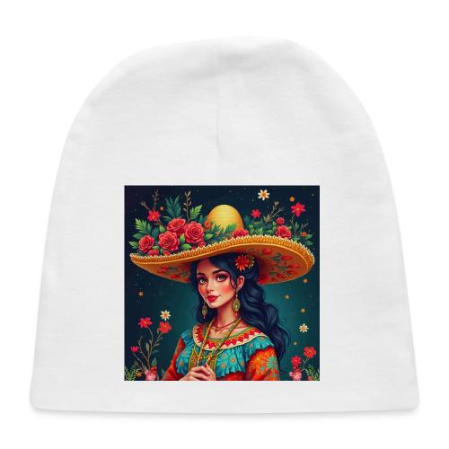 Mexican Design, Regional Mexican Charro Woman - Baby Cap