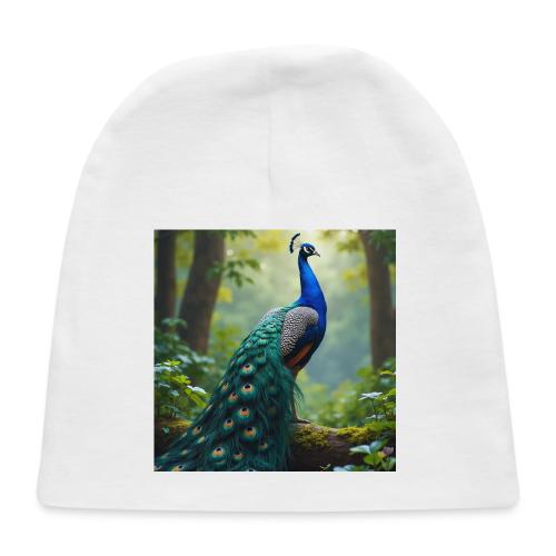 Majestic Peacock in Enchanted Forest - Baby Cap