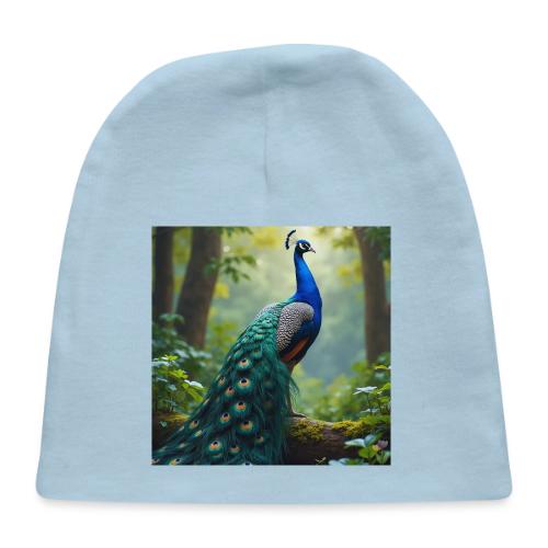 Majestic Peacock in Enchanted Forest - Baby Cap