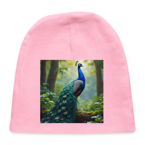 Majestic Peacock in Enchanted Forest - Baby Cap