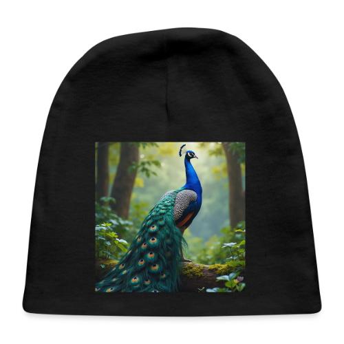 Majestic Peacock in Enchanted Forest - Baby Cap