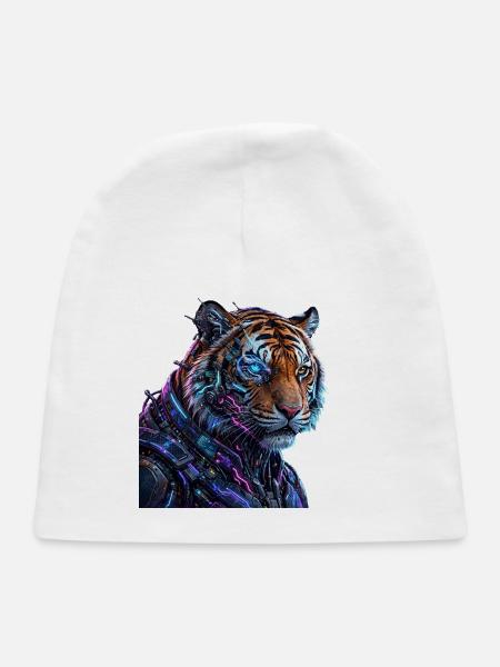 Cyber Tiger Neon Circuitry - Baby Cap - white - Front