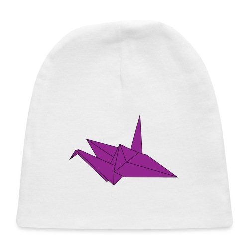 Origami Paper Crane Design - Purple - Baby Cap