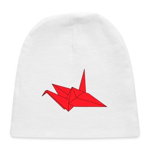Origami Paper Crane Design - Red - Baby Cap