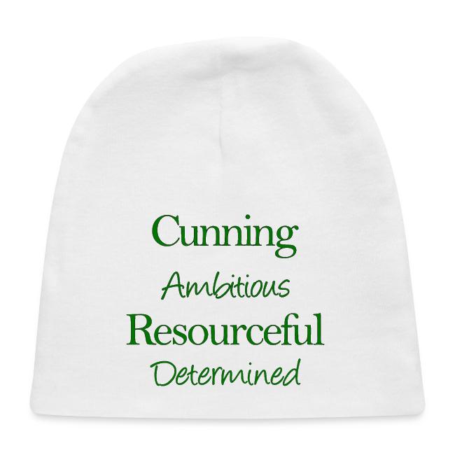 cunning ambitious resourceful determined green fon