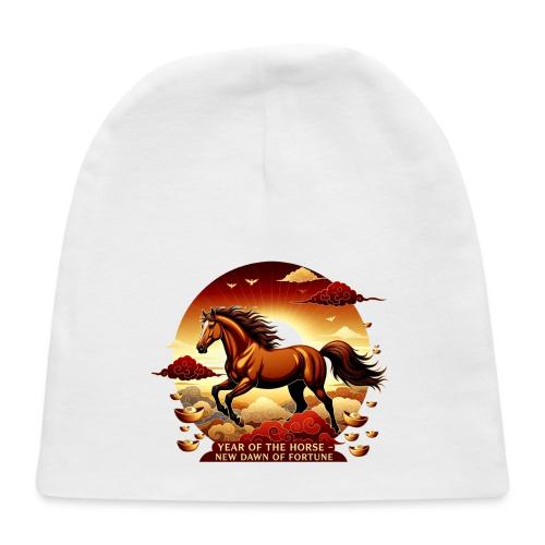 Year of the Horse Sunrise T Shirt, Lunar New Year - Baby Cap