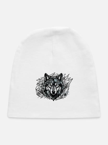 Urban Wolf - Baby Cap - white - Front