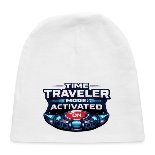 Time Traveler Mode – Futuristic Neon Sci-Fi Tee - Baby Cap