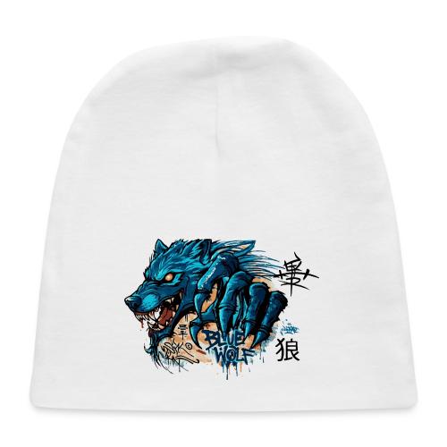 Blue Wolf Graffiti Street Art - Baby Cap