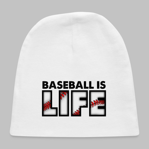 Baseball is life logo - Large - Baby Cap