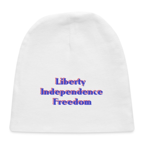 liberty Independence Freedom blue white red - Baby Cap