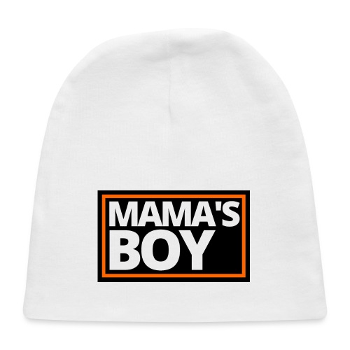 MAMA's Boy (Motorcycle Black, Orange & White Logo) - Baby Cap