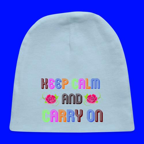 keep calm and carry on - Baby Cap