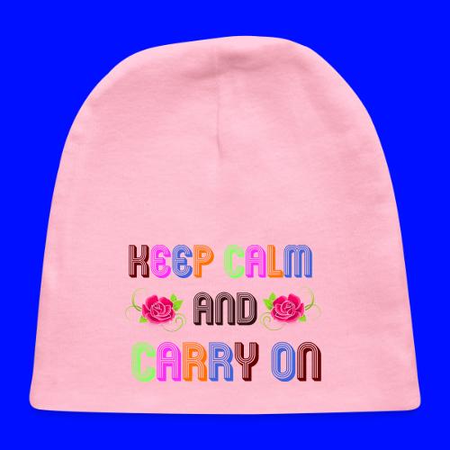 keep calm and carry on - Baby Cap