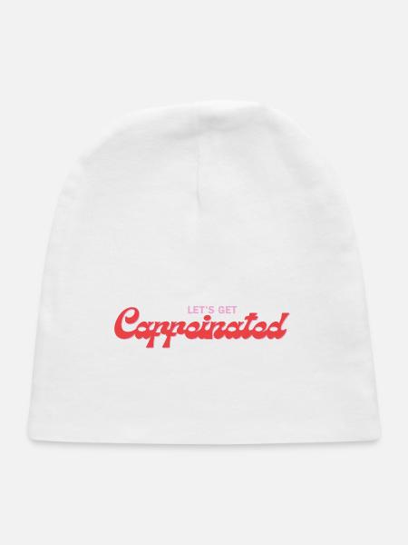 Caffeinated  - Baby Cap - white - Front